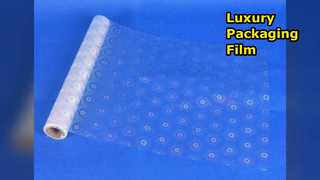 Kotak Hadiah Mewah Film Bertekstur Glitter Frosted Embossing