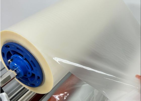 Harga yang bagus Tidak ada Laminasi Film 23 Mic BOPP Matte Pre-coated Varnish Transfering Film Untuk Kemasan Kotak on line