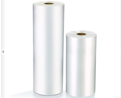 Good price 17 Mic Polyester Heat Laminating Film roll 2000m Gloss Thermal BOPP Film Untuk pencetakan kertas on line