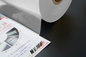 22mic Glossy EVA Glue PET Thermal Lamination Film Roll Untuk Spot UV Printing