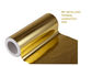 Film PET logam emas untuk kertas lapis yang cocok untuk mesin laminasi