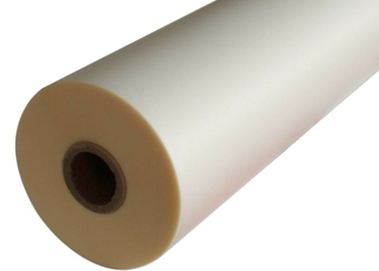 Good price Polyester Pre-coated Film 30 Mic Glossy EVA Glue Laminating Protective Packaging Film Cocok untuk Mesin Laminating on line