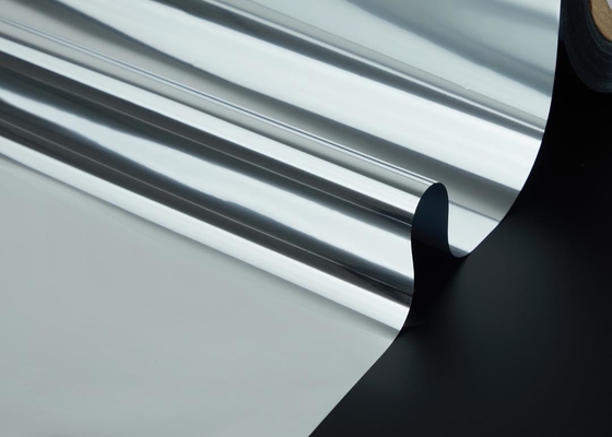 Good price 3000m Heavy-Duty Roll of Ultra-Printable VMPET Film 12μm Advanced Silver Metallic Coating 97% Reflective Radiant Barrier on line