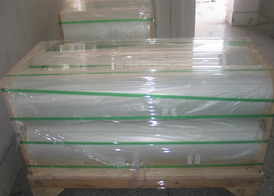 Good price 2500m x 16μm PET Pre-coated Thermal Film untuk Hot-Stamping Logos Processing Type Multiply Extrusion 120-180C on line