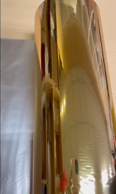 Good price Metallized Polyester PET Thermal Lamination Film Permukaan Emas Selesai on line