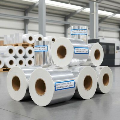Harga yang bagus Ketahanan suhu minus 40 derajat Celsius hingga 120 derajat Celsius Gulungan Film Laminasi Glossy Panjang 100 meter hingga 1000 meter Ideal untuk Industri on line