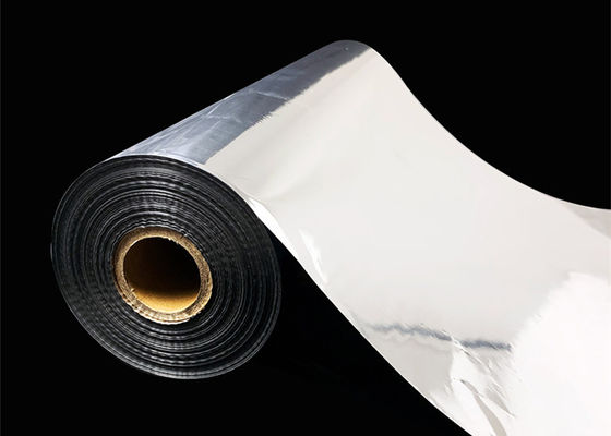 Good price Polyester Metalized PET Film, Thermal Silver Lamination Film Roll Untuk Kartu Nama on line