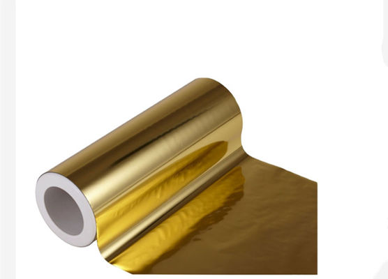 Good price PET Metalized Polyester Thermal Lamination Film Emas Sliver Perunggu Permukaan Reflektif Cahaya 3000m on line