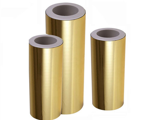 Good price 25mic Metallic Gloss Lamination Film Roll Untuk Hot Lamination Paket kosmetik kotak kemasan on line