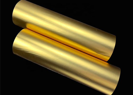 Good price Metallic Lustre Surface BOPP Thermal Laminating Film Gold 1500m Untuk Membungkus Hadiah on line