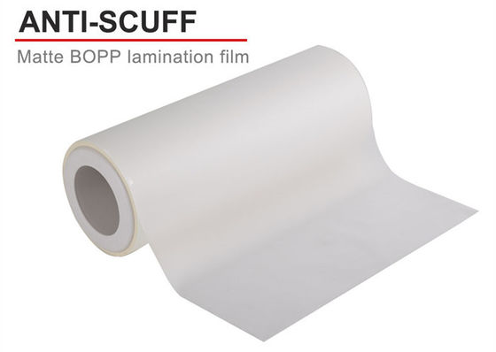 Good price Perekat tahan gesekan Bopp Matt Film Roll untuk Hot Stamping 28mic 4000m on line