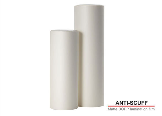 Good price 30 Mic Matt BOPP Film Anti Lecet Hot Thermal Lamination Film Untuk Kemasan on line