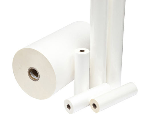 Good price 2500m Panjang 16 Mic PET Pre-Coating Thermal Lamination Film Untuk Hot Stamping Logo on line